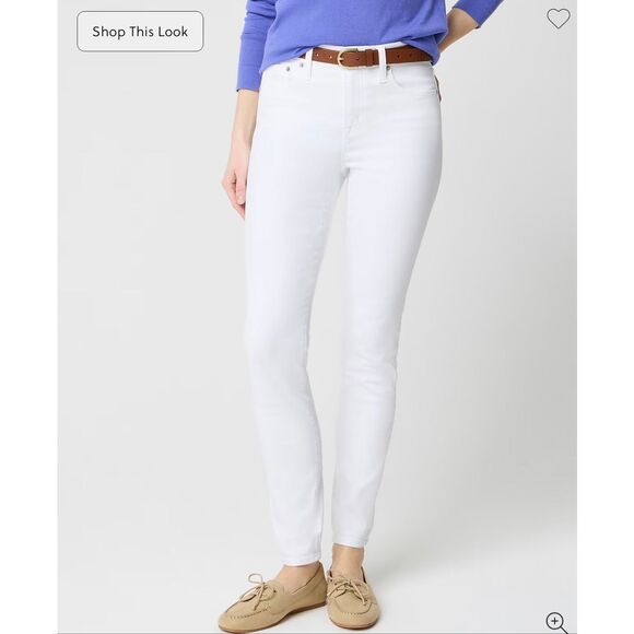 J. Crew Denim - J. Crew Mid-rise skinny jean in signature stretch+ White NWT size 28